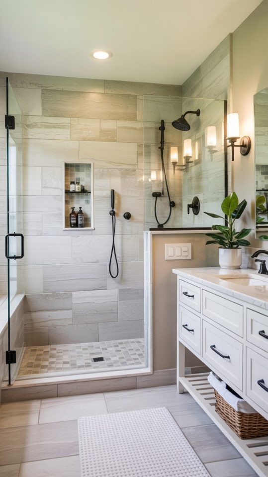 Small Minimalist Bathroom With Shower: Smart Layout for Compact Spaces