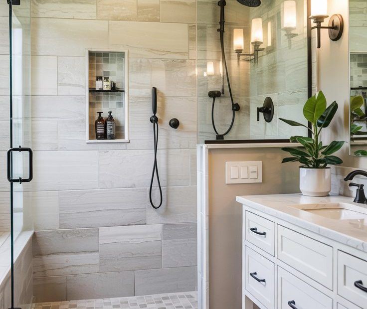 Small Minimalist Bathroom With Shower: Smart Layout for Compact Spaces