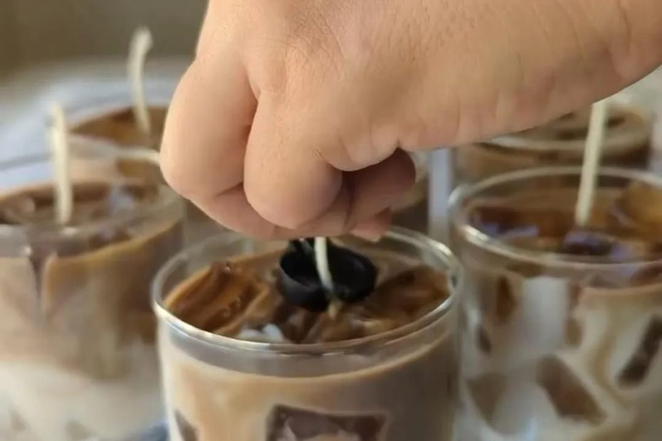 Iced Latte Coffee Candle | Cozy Aromatic Home Scent | for Coffee Lovers