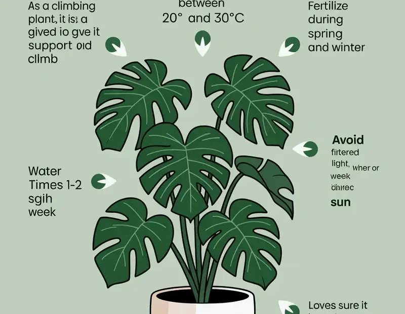 Monstera deliciosa care guide: 8 essential tips for a thriving indoor plant